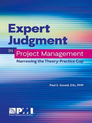 cover image of Expert Judgment in Project Management